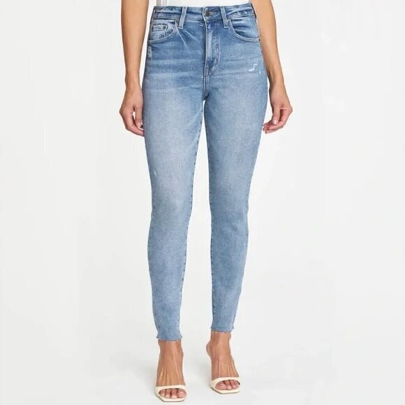 PISTOLA Arielle Skinny High Waist Scissor Cut Hem Jean Size 32 - Picture 9 of 9